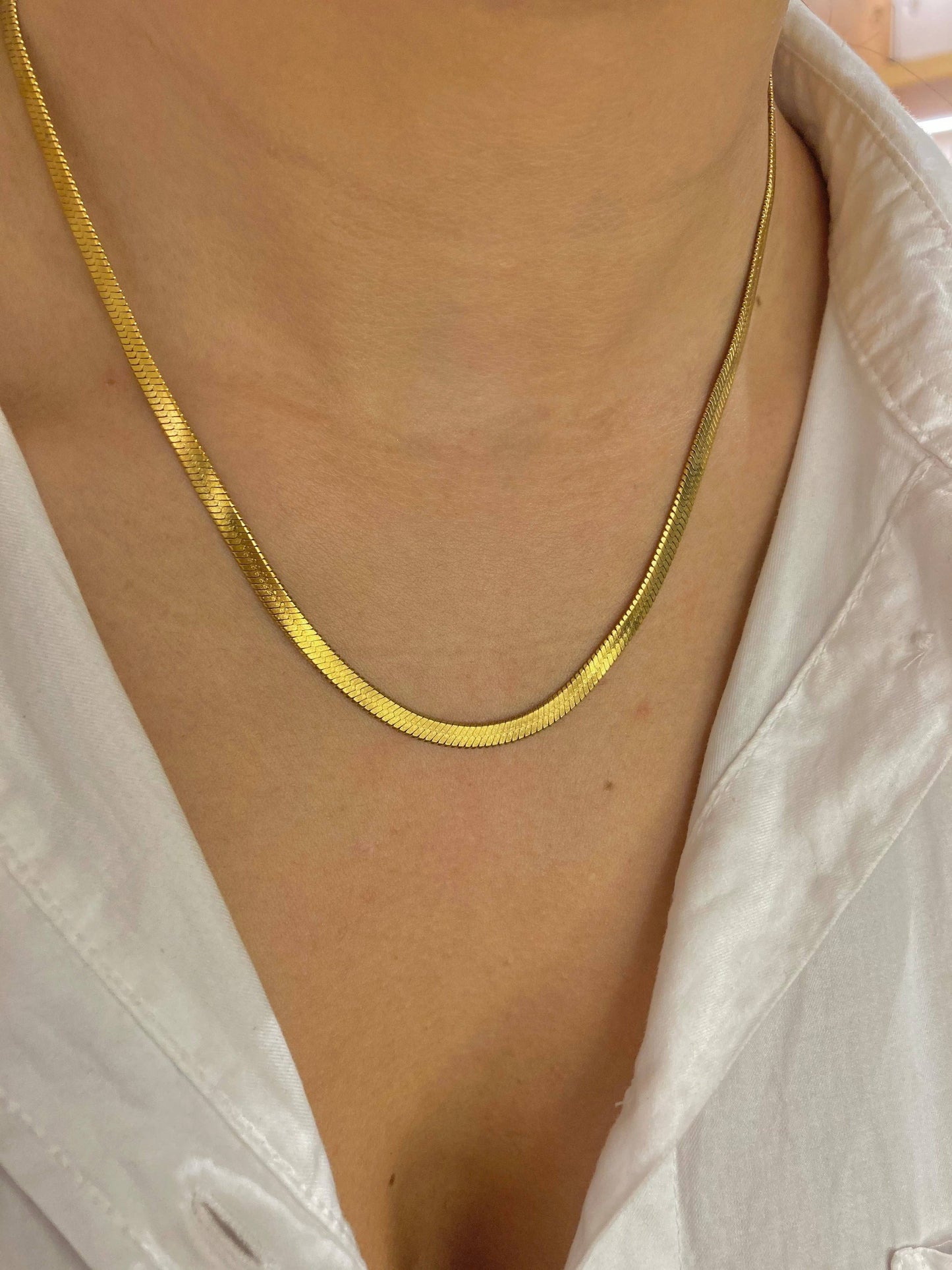 Brilho Salgado | Colar chapado em ouro 14k