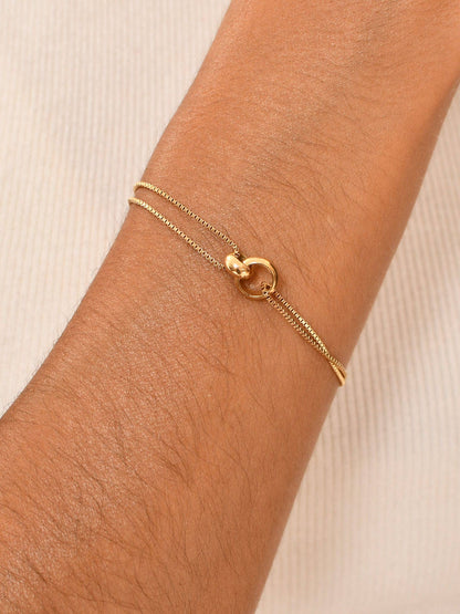 Enlazados | Pulseira com anéis ligados