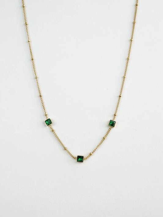 Jade | Colar com Cristais Verdes