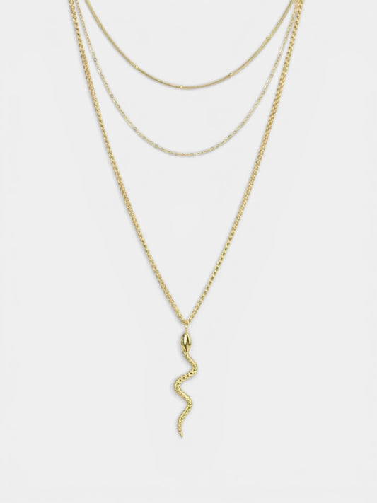 Ophidia | Colar com Triple Cadeia