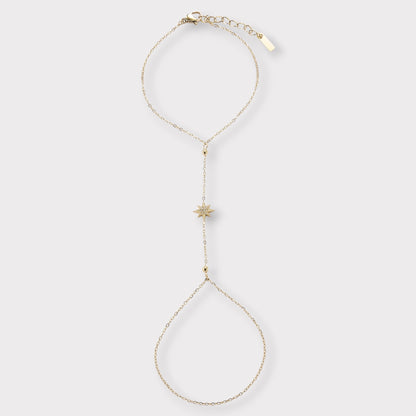 Zamira dourado | Pulseira com anel