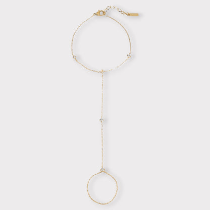 Aura dourada| pulseira com anel